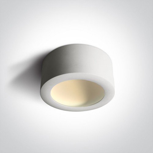 Spot aplicat LED 16W, rotund, lumina alb calda 3000K, culoare alb
