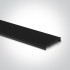 Proiector LED pentru sina magnetica 12W, optica asimetrica, lumina alb calda 3000K, finisaj negru