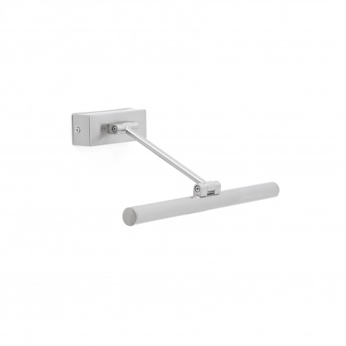 Aplica LED pentru tablou Magritte 30 cm, finisaj nichel satinat, lumina alb calda 3000K