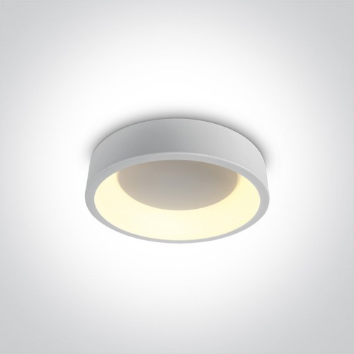 Plafoniera LED 20W, rotunda, lumina alb calda 3000K, culoare alb
