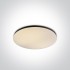 Plafoniera LED 55W, rotunda, lumina alb calda 3000K, culoare negru