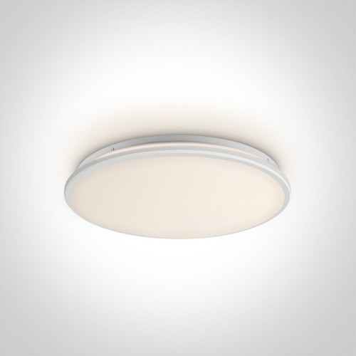 Plafoniera LED 24W, rotunda, lumina alb calda 3000K, culoare alb