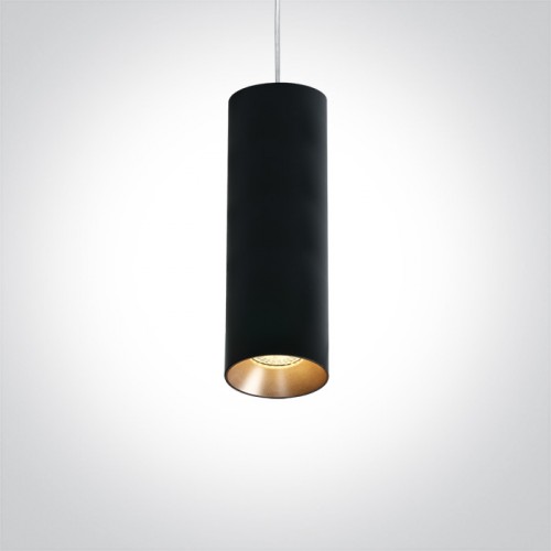 Lustra LED 10W, rotunda, culoare negru