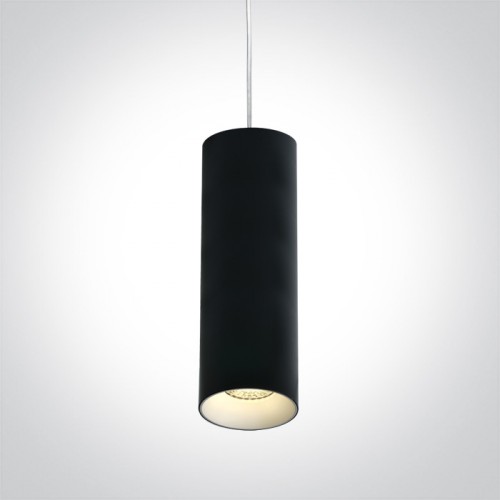 Lustra LED 10W, rotunda, culoare negru