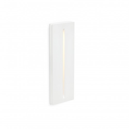 Spot incastrat trimless LED 1W Plas, finisaj alb mat, lumina alb calda 3000K