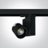 Proiector LED 10W pentru sina, rotund, lumina alb calda 3000K, culoare negru
