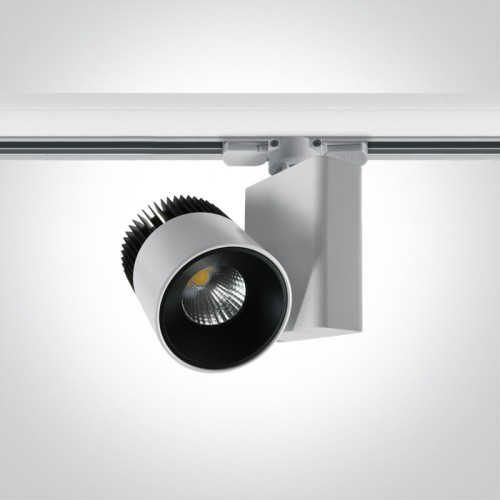 Proiector LED pentru sina alb Proiector LED 20W pentru sina, rotund, culoare alb