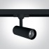 Proiector LED pentru sina negru Proiector LED 10W pentru sina, rotund, culoare negru