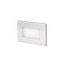 Aplica de perete exterior incastrata LED 1W Gron, finisaj nichel, lumina alb calda 3000K