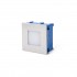 Aplica de perete exterior incastrata LED 0,8W Frol, finisaj nichel, lumina alb calda 3000K
