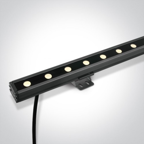 Proiector liniar LED dimabil 12W pentru exterior, lumina alb calda 3000K, optica 60°x20°, lungime 50 cm
