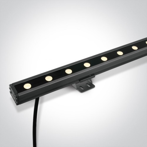 Proiector liniar LED dimabil 24W pentru exterior, lumina alb calda 3000K, optica 60°x20°, lungime 100 cm
