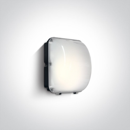 Aplica industriala LED 50W, dreptunghiulara, lumina alb neutra 4000K, culoare negru