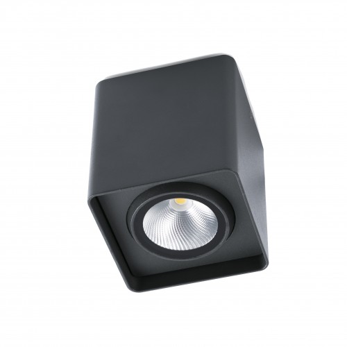 Spot LED 9W aplicat Tami, finisaj gri inchis, lumina alb calda 3000K