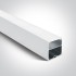 Profil pentru banda LED cu difuzor alb Profil aluminiu suspendat sau aplicat pentru banda LED, lungime 2m, culoare alb cu difuzor alb