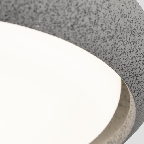 Plafoniera terasa din ciment Anga LED 18W, finisaj gri inchis, lumina alb extra-calda 2700K