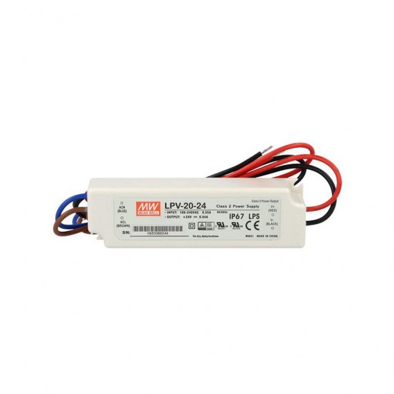 Transformator LED ON / OFF 20W, 24V, exterior IP67