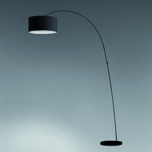 Lampadar Papua, finisaj alb negru