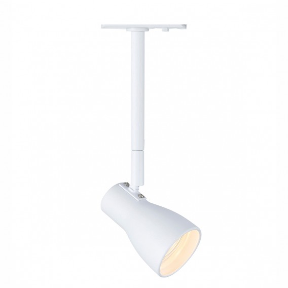 Proiector Aero Spot 20cm pentru șină Halo Track, cu bec GU10 LED 5W inclus, culoare alb