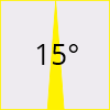 Spot încastrat LED 1W alb, rotund, lumină roșie, optică 15°, model Hans 