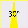 Spot încastrat LED 1W alb, rotund, lumină roșie, optică 30°, model Hans 