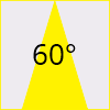 Spot încastrat LED 2W alb, rotund, lumină albastră, optică 60°, model Joel 2 